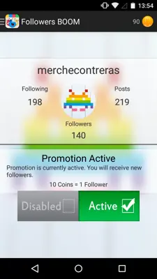 Get Followers BOOM android App screenshot 0